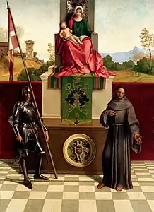 Pala di Castelfranco, de Giorgione, 1505.
