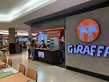Fast-food Giraffas em Cadima Shopping, um centro comercial da avenida Alberto Braune.