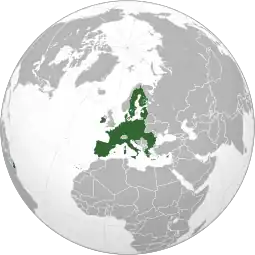 Localização da União Europeia