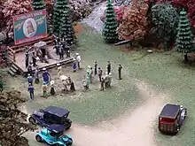 Miniatura de Gobbler's Knob no Centro de Ciências Carnegie em Pittsburgh