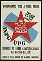 Cartaz do Bloque Nacional-Popular Galego (AN-PG/UPG) pelo 25 de Julho de 1977.