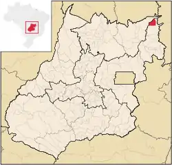 Localização de Divinópolis de Goiás em Goiás