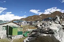 A aldeia de Gokyo