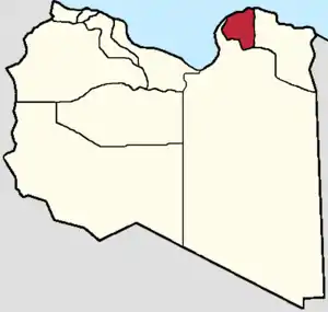 Localização de Jabal Acdar