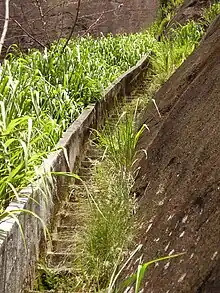 Escada que contorna a Pedra do Andaraí