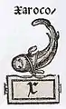 Letra X, "Xaroco"