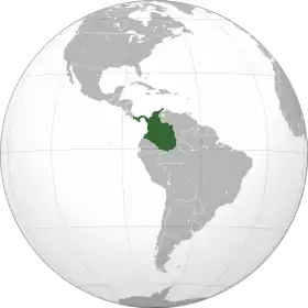 Localização de Confederação Granadina