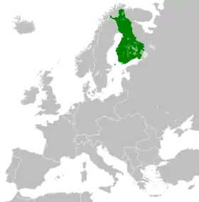 Localização de Finlândia
