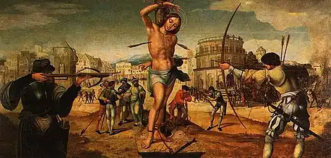 Gregório Lopes (1490-1550): Martírio de S. Sebastião