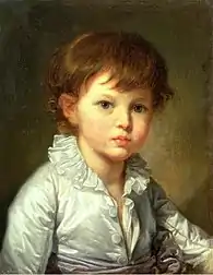 Retrato do conde Stroganov quando criança, 1778