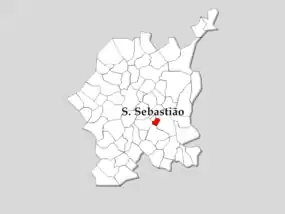 Localização no concelho de Guimarães