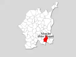 Localização no concelho de Guimarães