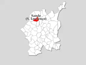 Localização no Município de Guimarães