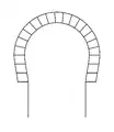 Arco de ferradura ou Arco ultrapassado