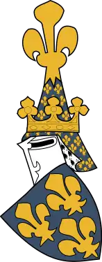 Timbre em forma de flor-de-lis