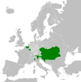 Localização de Monarquia de Habsburgo