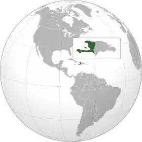 Localização  República do Haiti