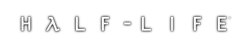 O texto "Half-Life"