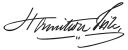 Assinatura de Hamilton Fish