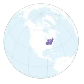 Localização de Confederação Iroquesa