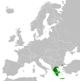 Localização de Grécia