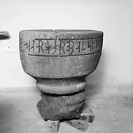 Pia batismal na igreja de Hemsjö