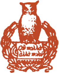 Logotipo de Henry Holt and Company, como apareceu no livro In the Dwellings of the Wilderness, de Charlotte Bryson Taylor (1904).