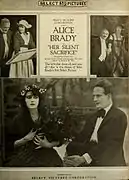 Alice Brady em Her Silent Sacrifice, 1917