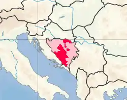Localização de Herzeg-Bosnia