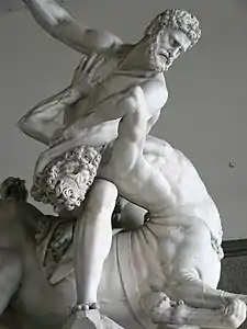 Hercules e Nesso por Giambologna