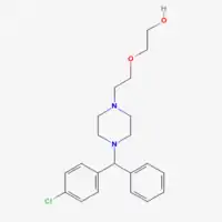 Estrutura química de Hidroxizina