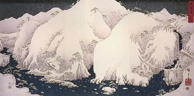 Kisoji no yamakawaHiroshige, 1857