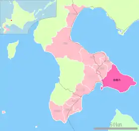 Localização de Hakodate