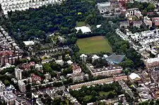 Fotografia aérea de Holland Park, Londres