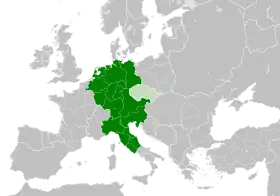 Localização de Sacro Império Romano-Germânico