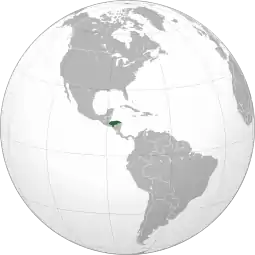 Localização  República de Honduras