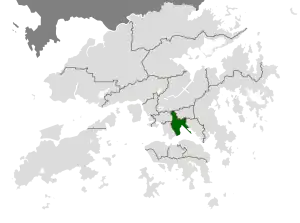 Localização de Kowloon City (distrito) em Hong Kong