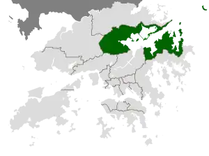 Localização de Tai Po em Hong Kong