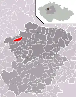 Localização de Hořešovice