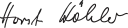 Assinatura de Horst Köhler