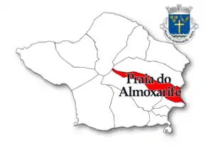 Localização no município de Horta