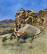 Cobra bocejando, 1899, painted on his travels in the Caucasus