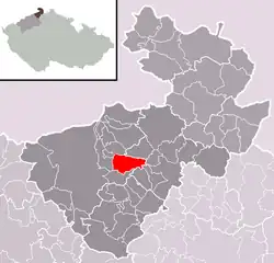 Localização de Huntířov