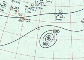 imagem ilustrativa de artigo Furacão Dot (1959)