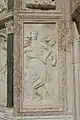 Relevos de Agostino di Duccio no oratório de São Bernardino (Perúgia).