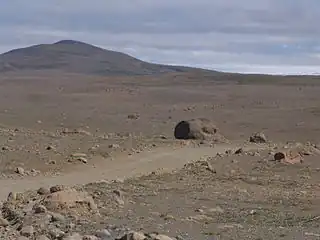 Paisagem desértica das Terras Altas.