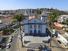 Uma vista parcial da cidade com a Igreja Matriz de São Vicente Férrer em destaque