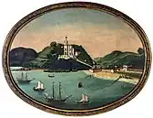 Igreja e praia da Glória. Coleção do Museu Histórico Nacional. (c. 1790).