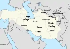 Localização de Ilcanato