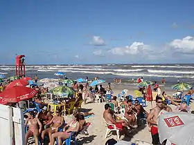 Vista da praia de Imbé